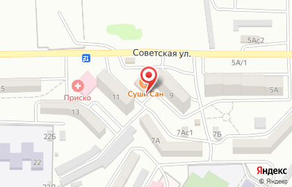 Школа искусств Евгении Коркиной Дерево на Советской улице на карте