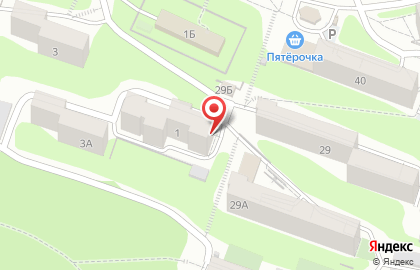 Супермаркет Спутник на Гвардейской улице на карте