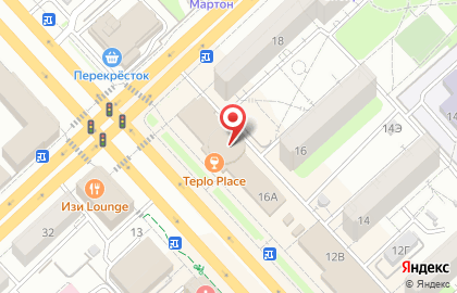 Ресторан Белый аист в Центральном районе на карте