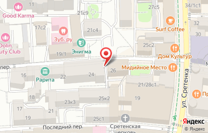 Сеть винотек БонВин в Мещанском районе на карте