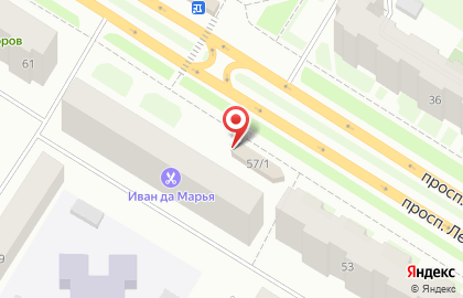 Пекарня Родная на проспекте Ленина на карте