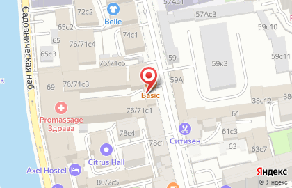 Ресторан АССА в Москве на карте