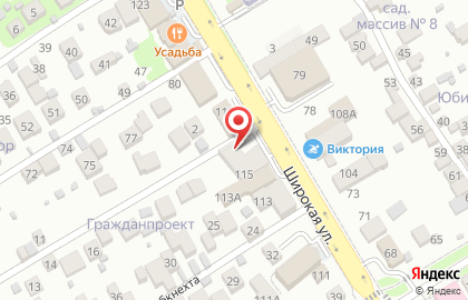 Автоцентр Люкс-Авто на Широкой улице на карте