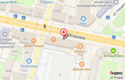 Микрофинансовая компания Viva деньги на улице Кирова на карте