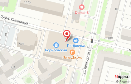 Дом быта Сандуны на улице Лермонтова на карте