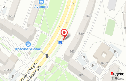 Продовольственный магазин в Октябрьском районе на карте