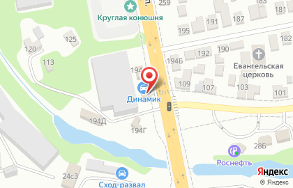 Магазин-салон автотоваров Динамик на карте