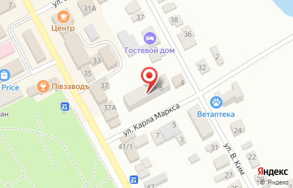 Салон связи МегаФон на улице К.Маркса на карте