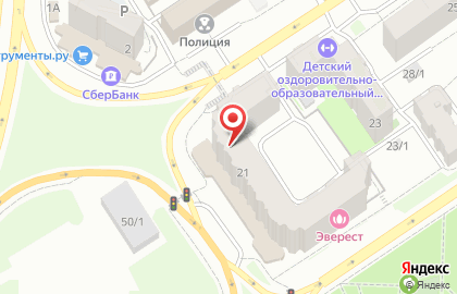 Салон оптики Элит оптика в Октябрьском районе на карте