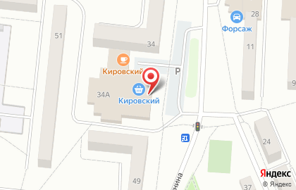 Супермаркет Кировский на улице Ленина в Ревде на карте