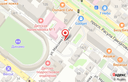 Точка по продаже кофе с собой на улице Максима Горького на карте