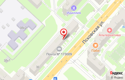 Парикмахерская Арлекино в Великом Новгороде на карте