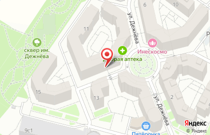 Учебно-развлекательный центр Саванна на улице Дежнева в Красногорске на карте