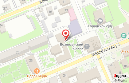 Туристическое агентство Кругозор на Московской улице на карте