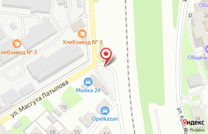 Автомойка на ул. Масгута Латыпова, 3 на карте