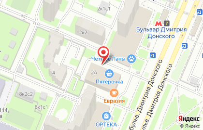Эльдорадо на Бульваре Дмитрия Донского на карте