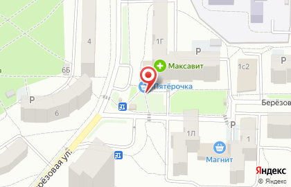 Магазин Галактика на Берёзовой улице на карте
