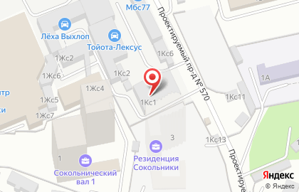 Bgznk на улице Сокольнический Вал на карте