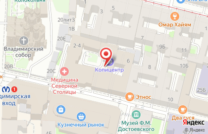 Магазин NL Store в Кузнечном переулке на карте