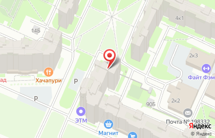 Магазин зоотоваров Мурр-маркет в Красносельском районе на карте