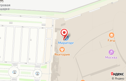 Супермаркет Мираторг в парке Остров Мечты на карте