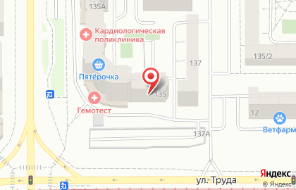 Дискаунтер Пятёрочка на проспекте Ленина, 135 на карте