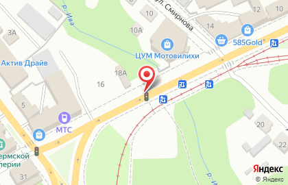 Торговая компания Русская пиротехника в Мотовилихинском районе на карте