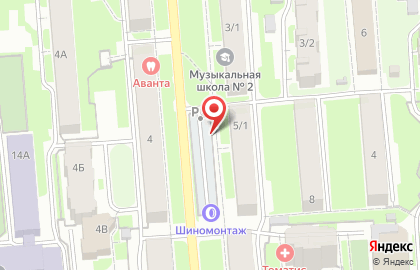Автостоянка в Новосибирске на карте