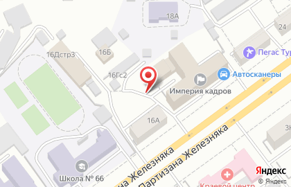 Торгово-производственная компания Торговое оборудование на улице Партизана Железняка на карте