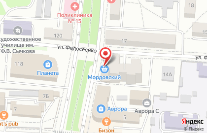 Магазин Мордовский на Пролетарской улице на карте