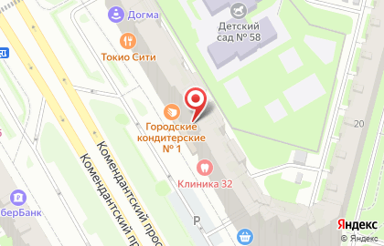 Компьютерный сервисный центр StatusCom на Комендантском проспекте на карте