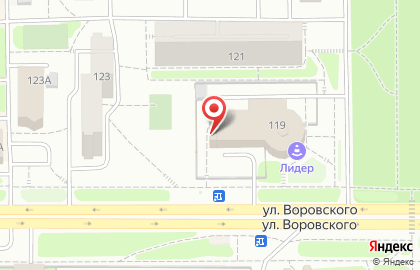Страховая компания Согласие на улице Воровского на карте