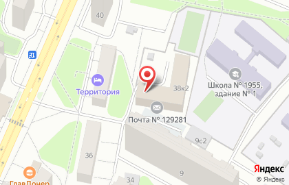 Хостел Уют в Москве на карте