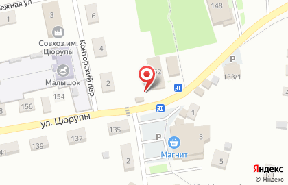 Магазин по продаже фруктов и овощей на улице Цюрупы на карте