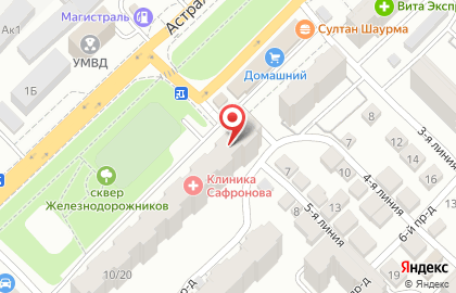 Салон красоты Delice на Астраханской улице на карте