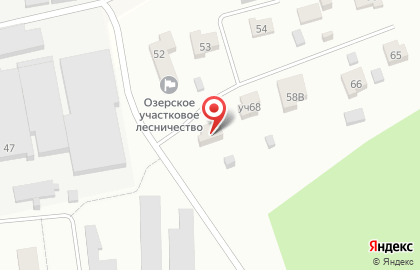 Озерское участковое лесничество на карте