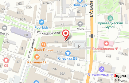 Магазин фруктов и овощей во Владивостоке на карте