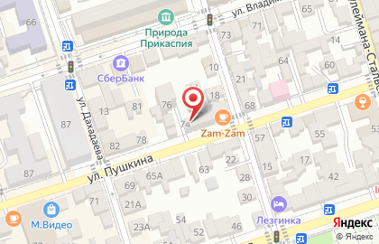 Арзу на улице Пушкина на карте