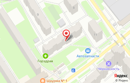 Булочная Каравай-СВ "Песчаная" на карте