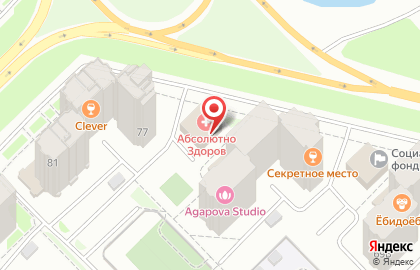 Медицинский центр для всей семьи Абсолютное здоровье на Запорожской улице на карте