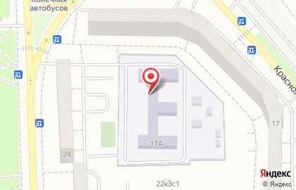 Школа №1598 с дошкольным отделением на Красноярской улице, 17а на карте