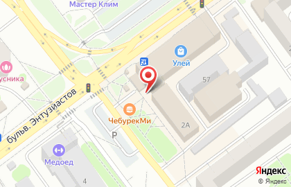 Магазин кондитерских изделий Шокослад на бульваре Энтузиастов на карте