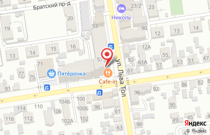 Алиса на улице Л.Толстого на карте