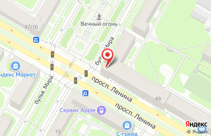 Магазин запчастей Тольятти на проспекте Ленина на карте