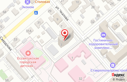 Отдел МВД России по г. Ессентуки в Ессентуках на карте
