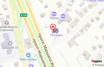 АЗС Роснефть в Волгограде на карте