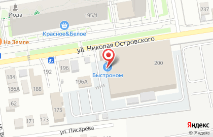 Банкомат Авангард на улице Николая Островского на карте