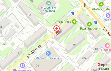 Магазин колбасных изделий город мастеров на улице Шухова на карте
