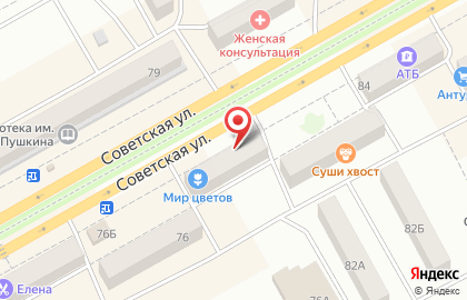 Дверной на Советской улице на карте