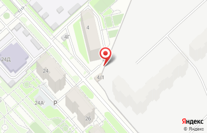Автостоянка на ул. Алексеева, 4/1 на карте